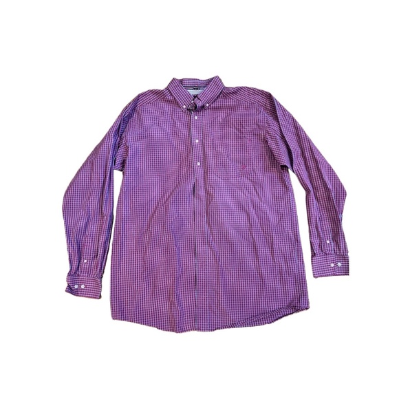 Ariat Mens Checked Pattern Long Sleeves Dress Shirt Size XLT - Picture 1 of 6